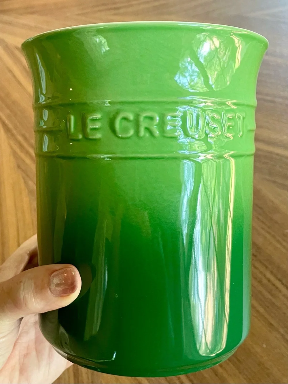 Le Creuset Utensil Crock Bamboo Green 1L